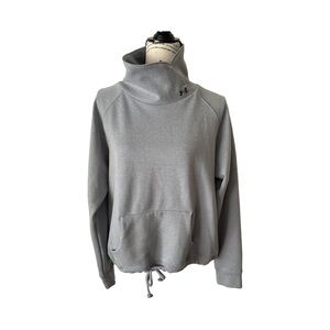 Women’s Mock Under Armour Sweater SZ M Coldgear fall Kangaroo Pouch
